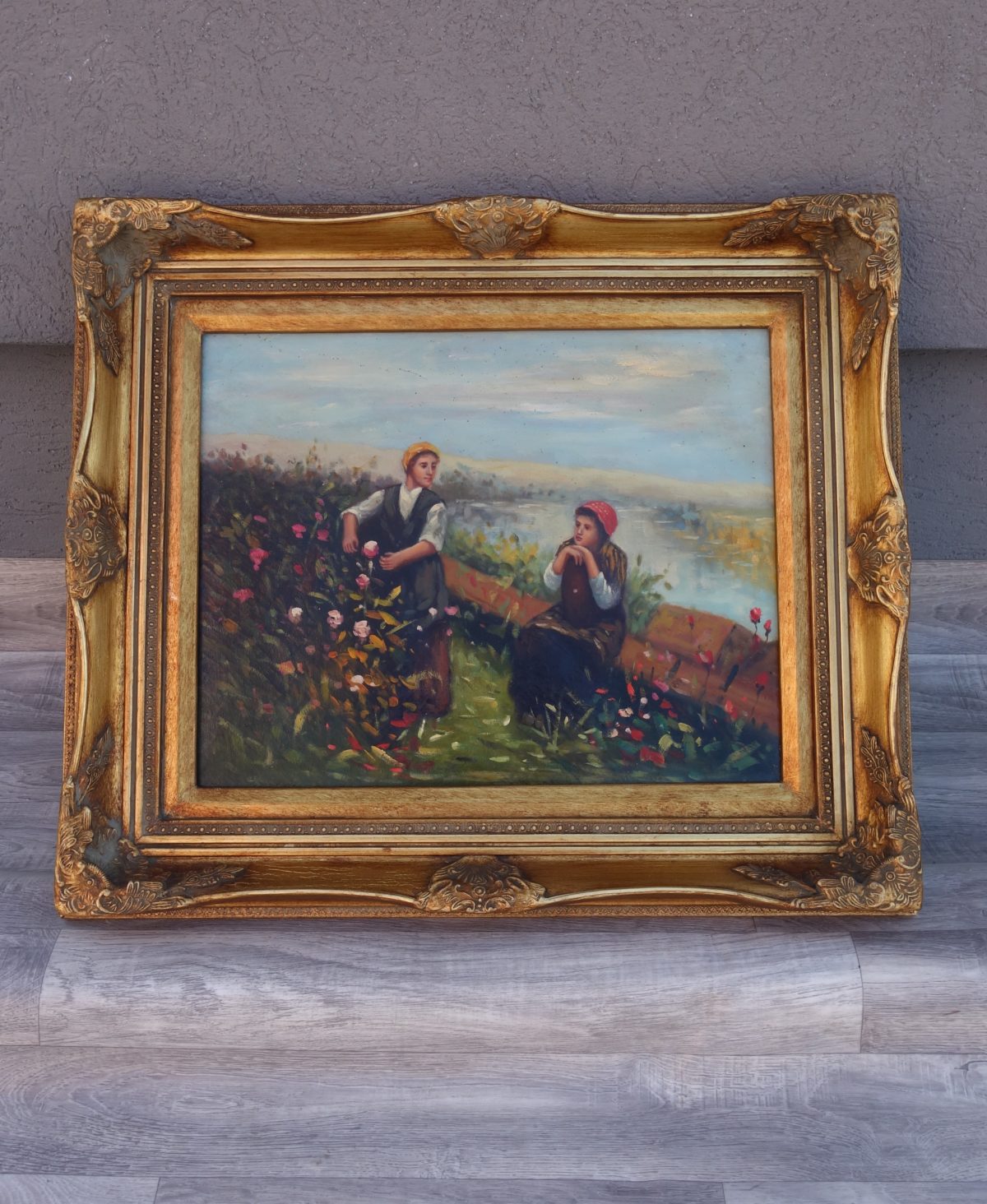 Obraz – ručne maľovaný na sololitovej doske – 61 x 71 cm ( v + š ) – 50 – Obrázok 2