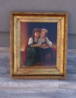 Obraz – ručne maľovaný na sololitovej doske – 70  x 60 cm ( v + š ) - 52