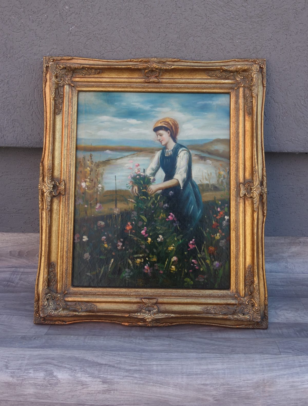 Obraz – ručne maľovaný na sololitovej doske – 67,5  x  57,5  cm ( v + š ) – 57 – Obrázok 3