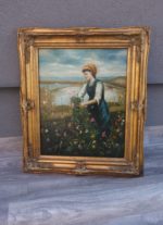 Obraz – ručne maľovaný na sololitovej doske – 67,5  x  57,5  cm ( v + š ) – 57