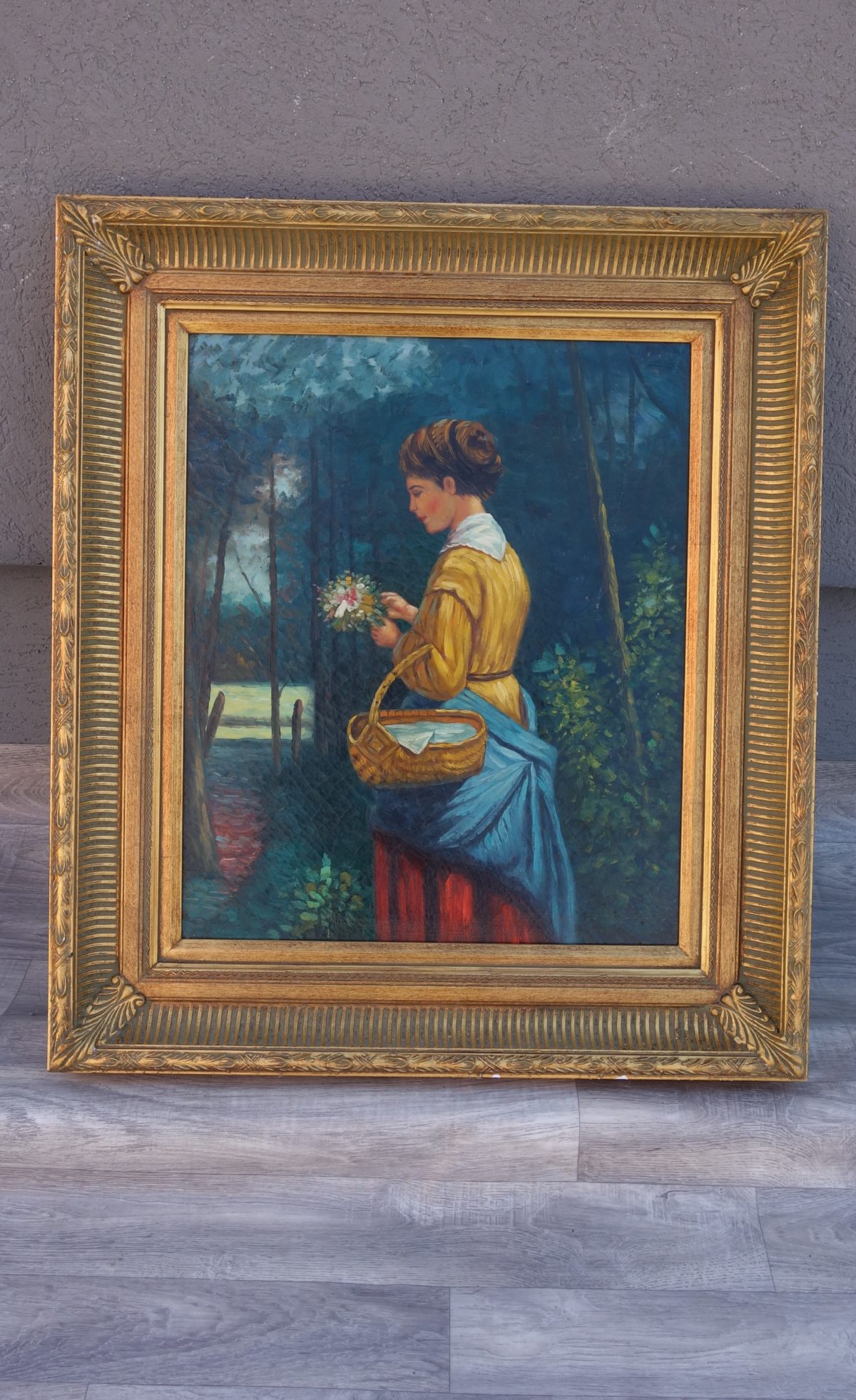 Obraz – ručne maľovaný na sololitovej doske – 84  x 72,5  cm ( v + š ) – 61 – Obrázok 2