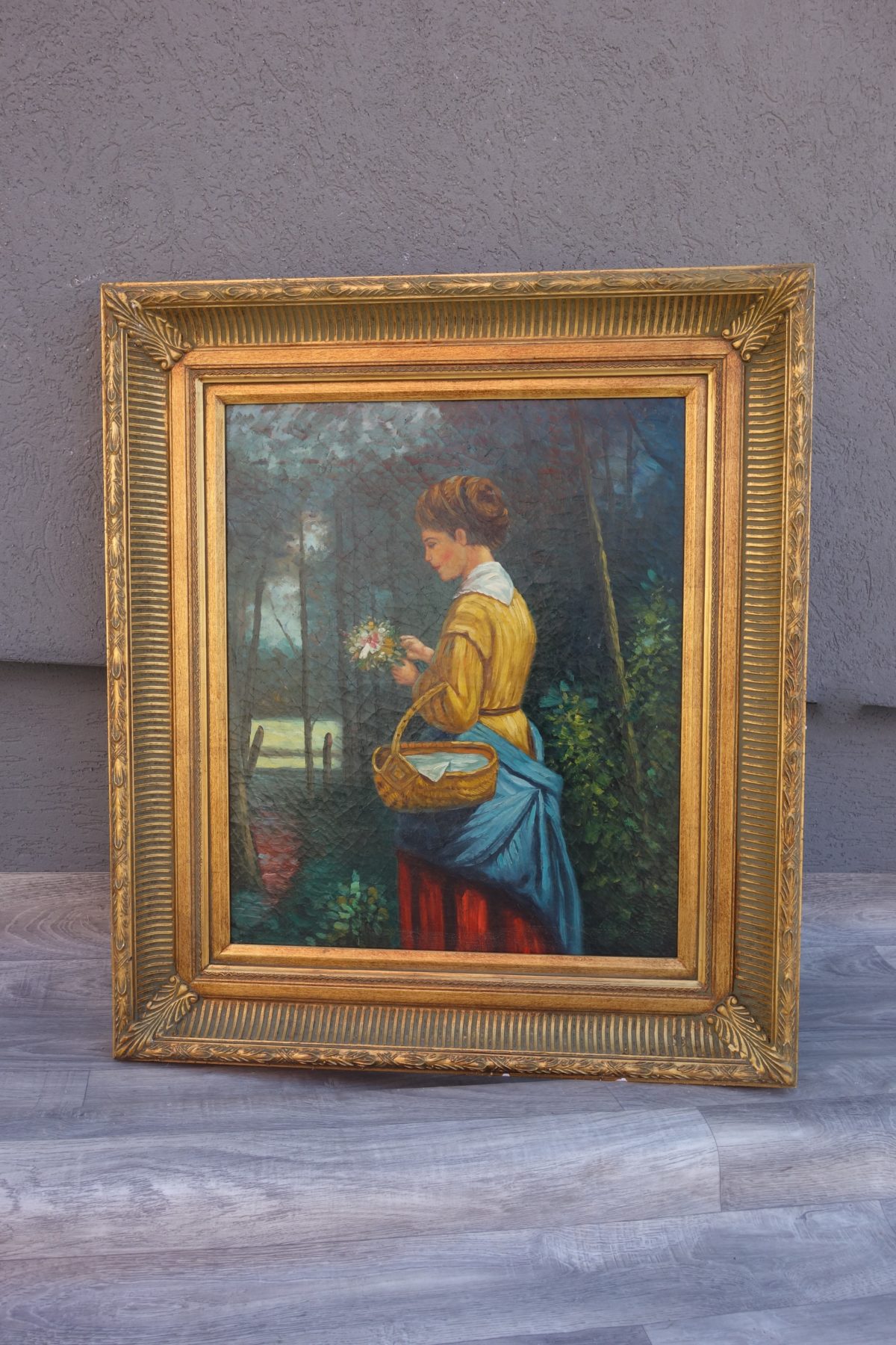Obraz – ručne maľovaný na sololitovej doske – 84  x 72,5  cm ( v + š ) – 61 – Obrázok 3
