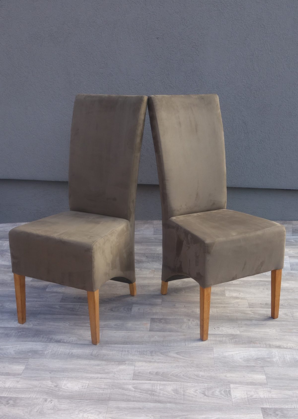 Stolička  moderná  svetlo -  hnedá – Obrázok 2