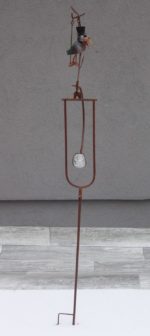 Záhradná  dekorácia  -  sova  na  hojdačke ( A ) – Obrázok 2