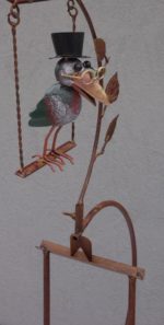 Záhradná  dekorácia  -  sova  na  hojdačke ( A ) – Obrázok 4