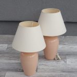 Lampa   stolová   so   smotanovým   tienidlom