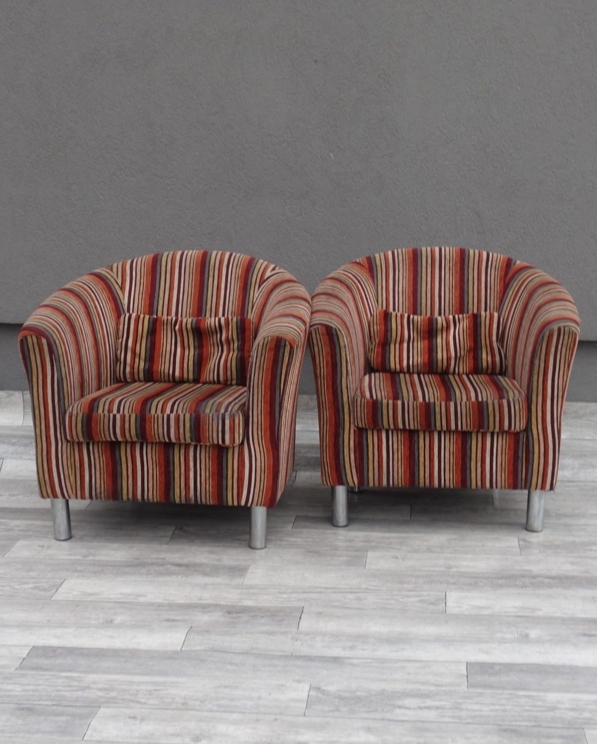 Kreslo  pruhované  klubové – Obrázok 2