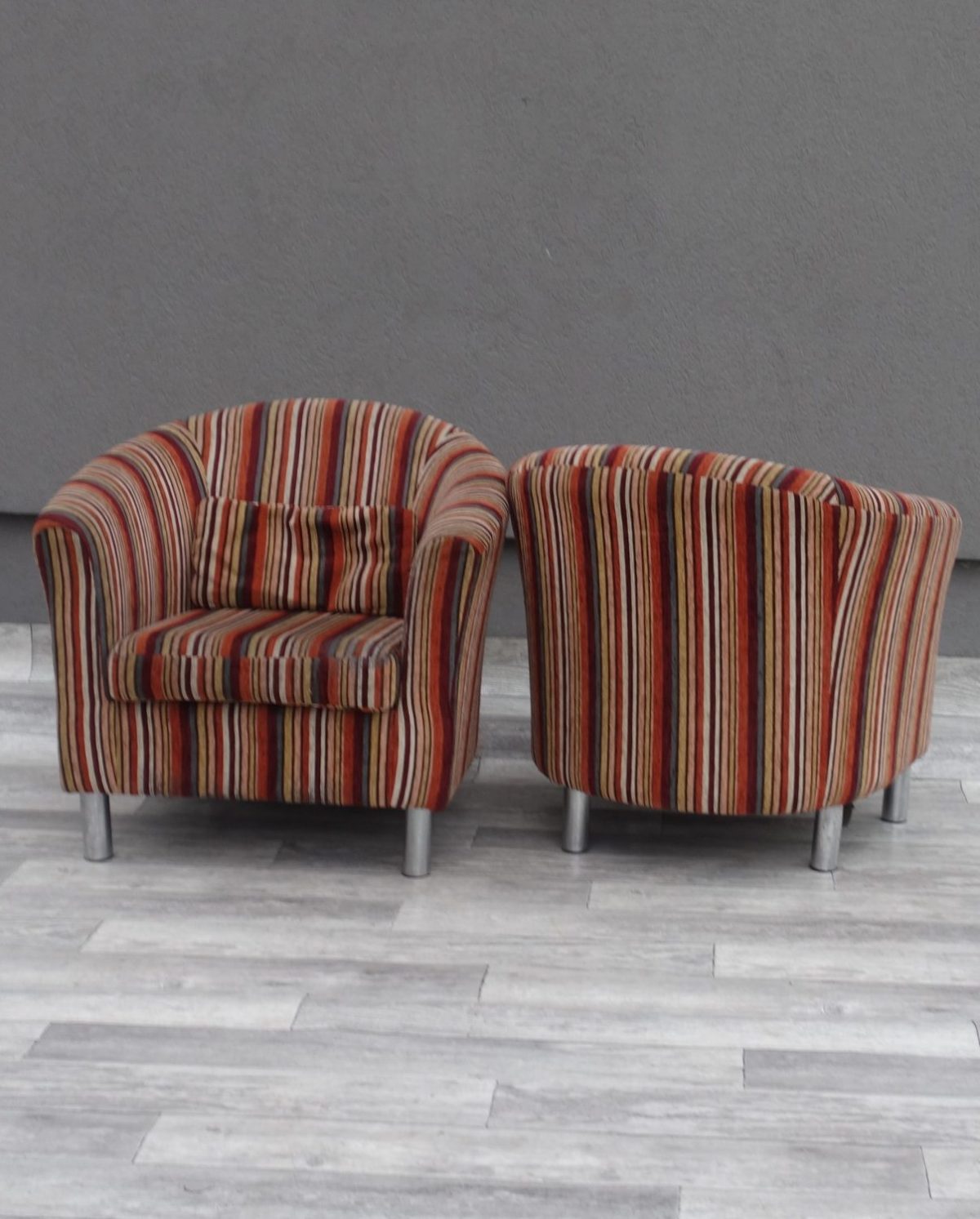 Kreslo  pruhované  klubové – Obrázok 3