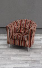 Kreslo  pruhované  klubové – Obrázok 5