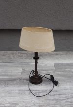 Lampa   stolová  s  plátnovým  tienidlom – Obrázok 2