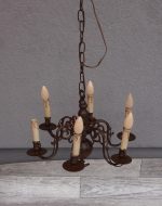 Luster   mosadzný   -   6   ramenný