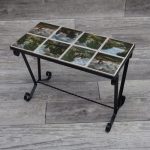 Stolík   vintage   s   dlaždicami – Obrázok 2