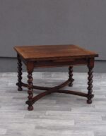 Stôl   starožitný   rozkladací   dubový – Obrázok 2