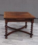 Stôl   starožitný   rozkladací   dubový