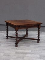 Stôl   starožitný   rozkladací   dubový – Obrázok 3