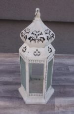 Lampáš   kovový   biely – Obrázok 2