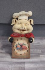 Hodiny  dekoračné  -  prasiatko – Obrázok 3
