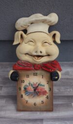 Hodiny  dekoračné  -  prasiatko – Obrázok 2