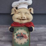 Hodiny   prasiatko  -  dekoračné