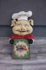Hodiny   prasiatko  -  dekoračné