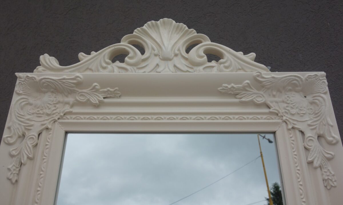 Zrkadlo   biele   stojanové – Obrázok 5