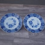 Set   plytkých   tanierov   " BLUE IMARI " (   2 KS  )