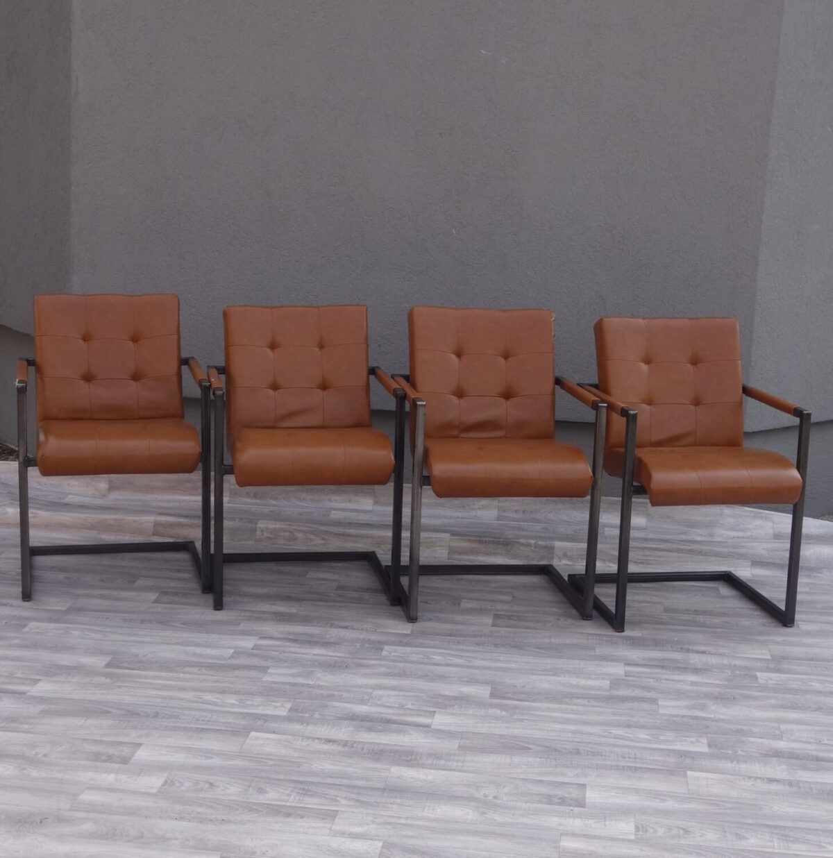 Set   jedálenských   stoličiek   vintage   (  4  ks  ) – Obrázok 2