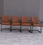 Set   jedálenských   stoličiek   vintage   (  4  ks  ) – Obrázok 2