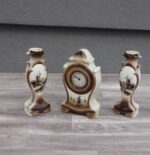 Set   keramický   -  hodiny   +   2   x   váza