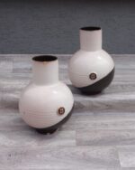 Váza   keramická   –   ružovo   –   tmavo   hnedá   –   26   cm – Obrázok 2