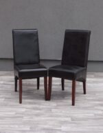 Set   čiernych   kožených   stoličiek   (  2  ks  ) – Obrázok 2