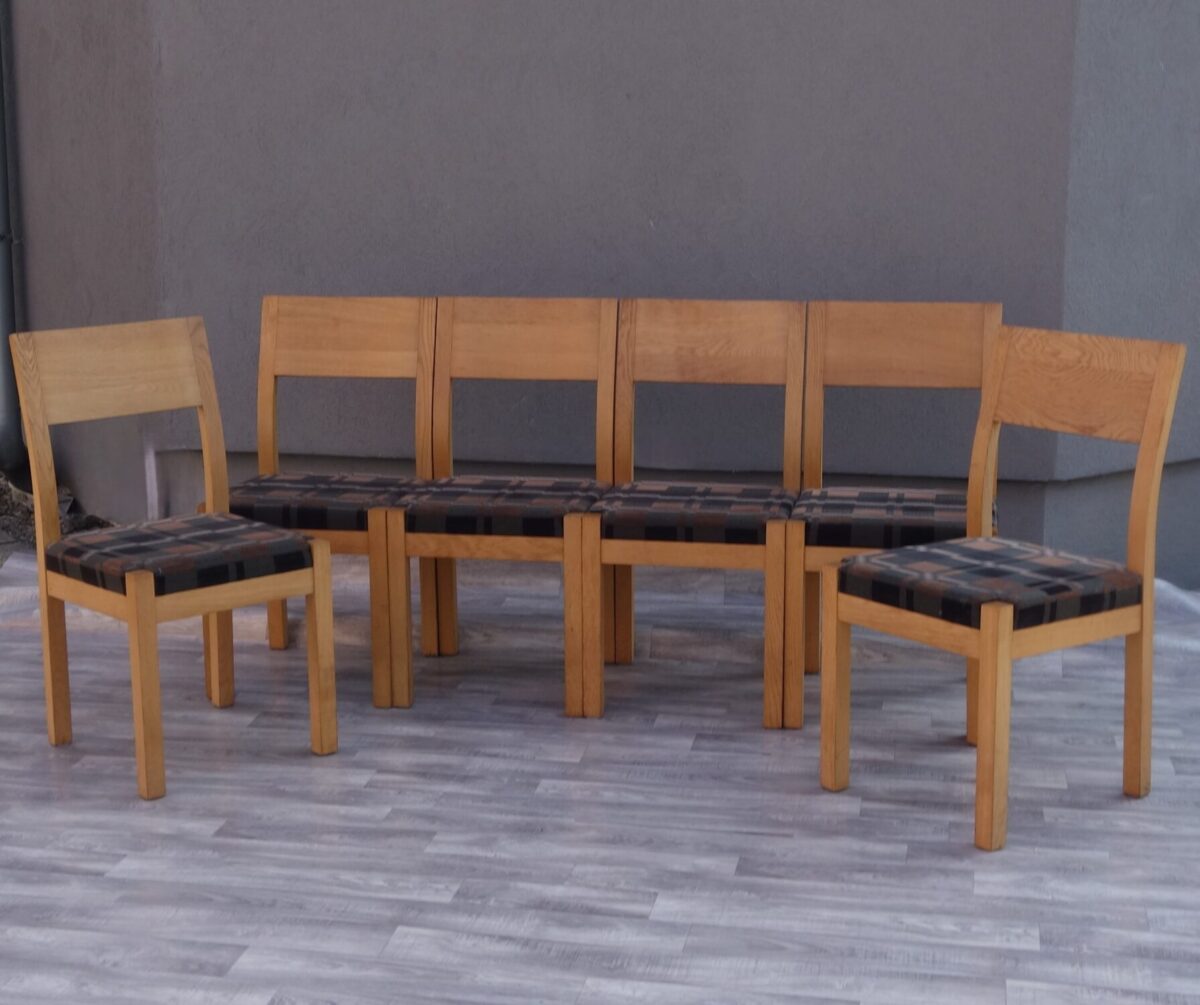 Set    kuchynských   stoličiek   vzorovaných  (  6  ks  ) – Obrázok 2