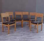 Set    kuchynských   stoličiek   vzorovaných  (  6  ks  )