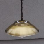 Svietidlo    stropné    -   keramika   +   mosadz