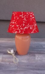 Lampa   nočná   s   červeným   kvetovaným   vzorom – Obrázok 2