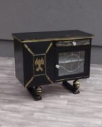 Skrinka   čajová  -  čierno  -  zlatá – Obrázok 2