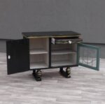 Skrinka   čajová  -  čierno  -  zlatá – Obrázok 5