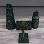 Set    maľovaný   vintage  -  (  4  ks  )