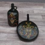 Set   maľovaný   -   vintage  (  2  ks  )