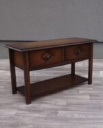 Stolík    dvoj    zásuvkový   s   policou – Obrázok 2