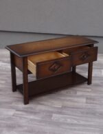 Stolík    dvoj    zásuvkový   s   policou – Obrázok 4