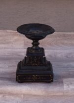 Svietnik   starožitný   z   čierneho   mramoru – Obrázok 4