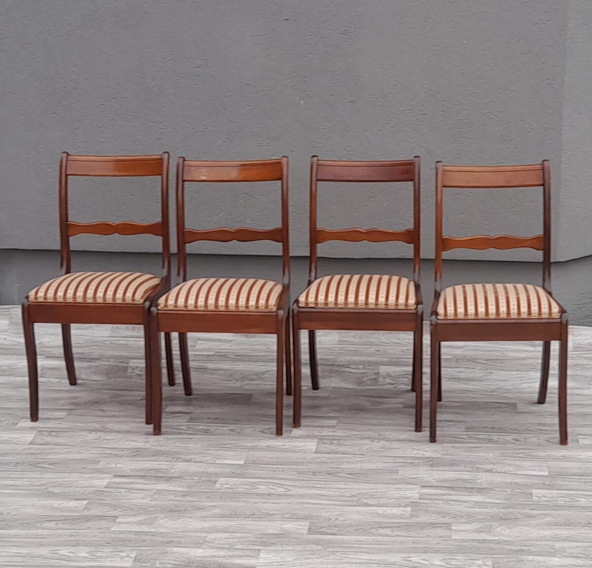 Set  stoličiek  v  štýle   biedermeier  -  (  4  ks  ) – Obrázok 2