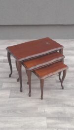 Set   rustikálnych  stolíkov  (  3  ks  ) – Obrázok 2