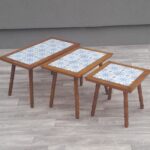 Set   3   stolíkov   s   dlaždicami