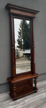 Zrkadlo  stojanové   vo    Wilhelminiánskom   štýle – Obrázok 3