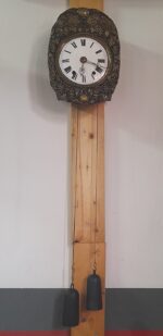 Hodiny    Comtoise  s   medeným   kyvadlom   na   harfe – Obrázok 4