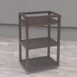 Regál  ,  polička  ,  vozík   -   drevený