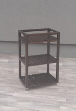 Regál  ,  polička  ,  vozík   -   drevený