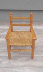 Stolička   detská    so    slameným    sedákom – Obrázok 2